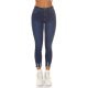 Blugi dama cu push up, albastri, din denim, mulati, cu talia inalta, Krazy 2 - jojofashion.ro