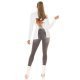 Blugi dama rupti, skinny, antracit, bumbac, Kossy Blugi dama rupti, skinny, antracit, bumbac, Kossy 5 - jojofashion.ro