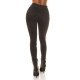 Blugi dama skinny, cu push up, negri, din bumbac, cu talia inalta, Rackelle 3 - jojofashion.ro