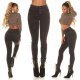 Blugi dama skinny, cu push up, negri, din bumbac, cu talia inalta, Rackelle 9 - jojofashion.ro