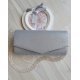Geanta plic argintie glitter Diva Geanta plic argintie glitter Diva 2 - jojofashion.ro