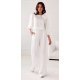 Pantaloni dama din satin, albi, evazati, eleganti, ElsaR Pantaloni dama din satin, albi, evazati, eleganti, ElsaR 3 - jojofashion.ro