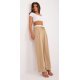 Pantaloni dama evazati, casual, bej light cu dungi subtiri, Cynane Pantaloni dama evazati, casual, bej light cu dungi subtiri, Cynane 4 - jojofashion.ro