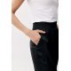 Pantaloni dama negri, din satin, evazati, eleganti, ElsaR 5 - jojofashion.ro