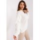 Pulover dama bej, din acril, cu guler inalt si fermoar, Cindy3 Pulover dama bej, din acril, cu guler inalt si fermoar, Cindy3 3 - jojofashion.ro
