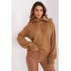 Pulover dama maro, din acril, cu guler inalt si fermoar, Cindy4 Pulover dama maro, din acril, cu guler inalt si fermoar, Cindy4 2 - jojofashion.ro