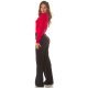 Pulover dama tricotat, scurt, vascoza, rosu, cu guler inalt, Dayana Pulover dama tricotat, scurt, vascoza, rosu, cu guler inalt, Dayana 5 - jojofashion.ro