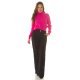 Pulover dama tricotat, scurt, vascoza roz fucsia, cu guler inalt, Dayana Pulover dama tricotat, scurt, vascoza roz fucsia, cu guler inalt, Dayana 4 - jojofashion.ro
