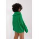 Pulover dama verde, din acril, cu guler inalt si fermoar, Cindy1 Pulover dama verde, din acril, cu guler inalt si fermoar, Cindy1 4 - jojofashion.ro