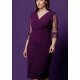 Rochie XXL de ocazie din lurex mov cu tull Antalya Rochie XXL de ocazie din lurex mov cu tull Antalya