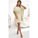 Rochie de zi eleganta midi, bej, croi fluture, oversize, Butterfly 4 - jojofashion.ro