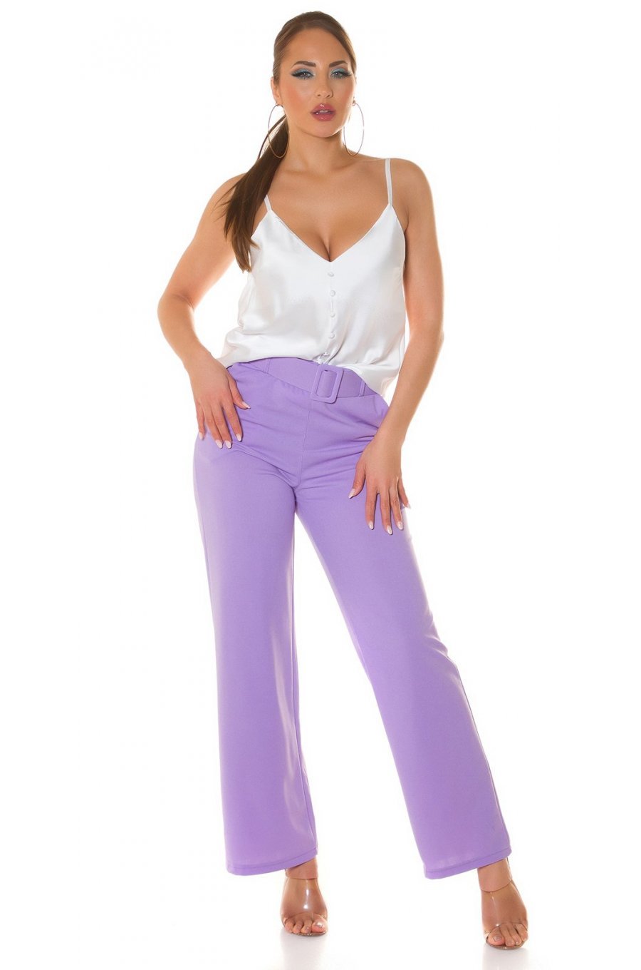 Bluza dama eleganta, din satin, alba, Veronika Bluza dama eleganta, din satin, alba, Veronika 3 - jojofashion.ro