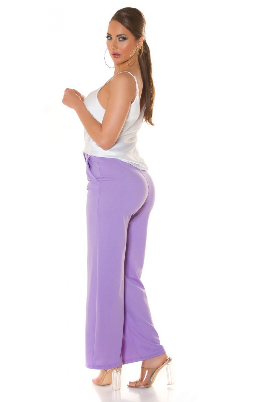 Bluza dama eleganta, din satin, alba, Veronika Bluza dama eleganta, din satin, alba, Veronika 4 - jojofashion.ro
