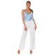 Bluza dama eleganta, din satin baby blue, Veronika 4 - jojofashion.ro