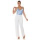 Bluza dama eleganta, din satin baby blue, Veronika 6 - jojofashion.ro