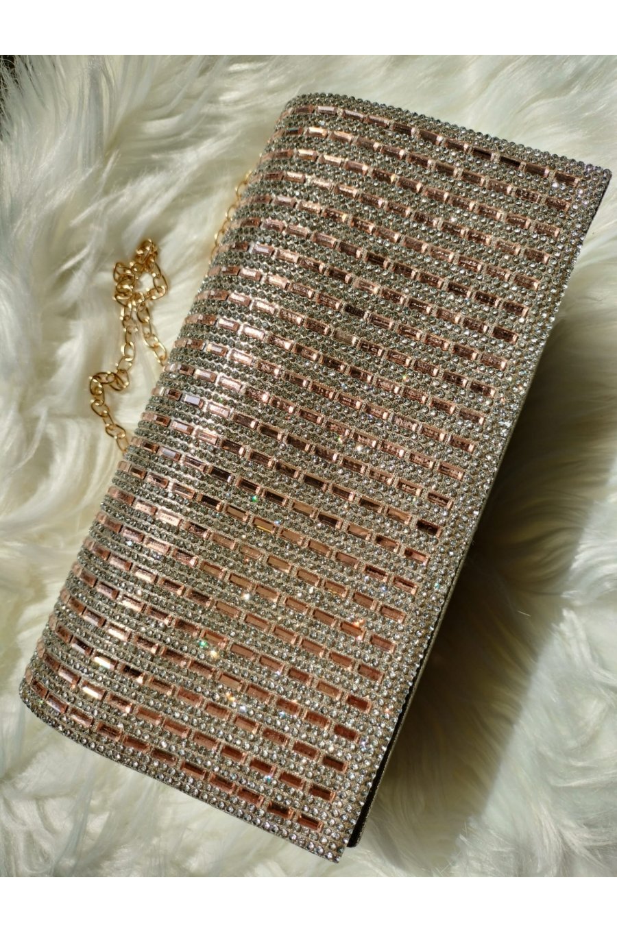 Geanta plic auriu cu pietricele, Shine Geanta plic auriu cu pietricele, Shine 1 - jojofashion.ro