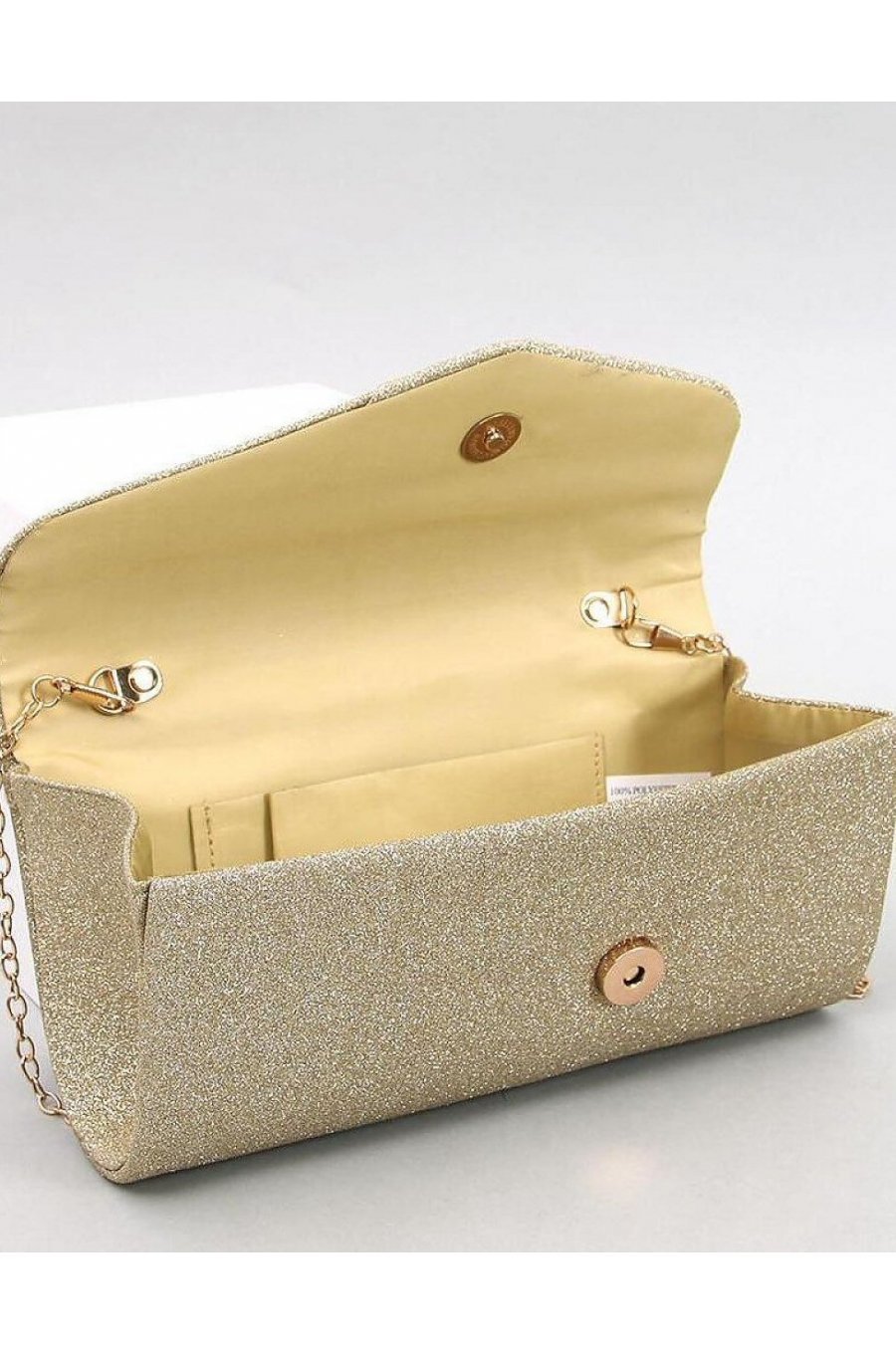 Geanta plic auriu, glitter, Zaina Geanta plic auriu, glitter, Zaina 3 - jojofashion.ro