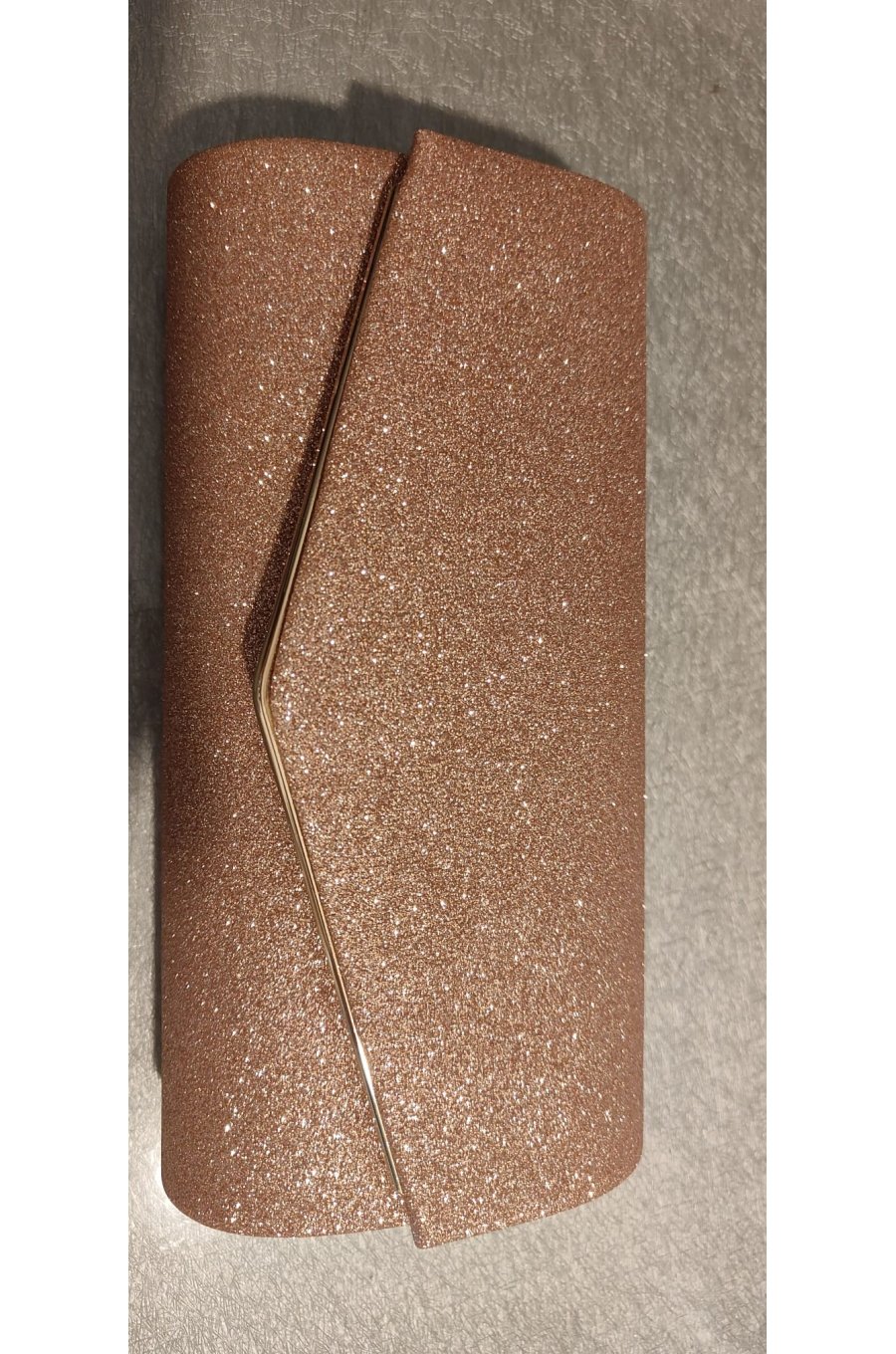 Geanta plic auriu, glitter, Diva 1 - jojofashion.ro