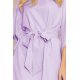 Rochie de vara eleganta midi, lila lavanda, vaporoasa, croi fluture, Butterfly  6 - jojofashion.ro