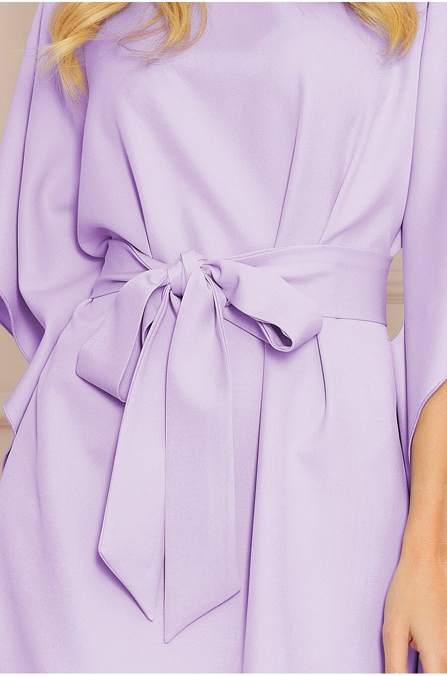 Rochie midi lila lavanda vaporoasa croi fluture Butterfly  5 - jojofashion.ro