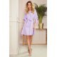 Rochie de vara eleganta midi, lila lavanda, vaporoasa, croi fluture, Butterfly  5 - jojofashion.ro