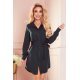 Rochie office scurta tip camasa kaki Johanna 2 - jojofashion.ro