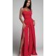 Salopeta eleganta evazata, rosie, crapata pe picior, Loressa Salopeta eleganta evazata, rosie, crapata pe picior, Loressa 2 - jojofashion.ro