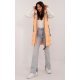 Vesta dama orange matlasata, midi, cu gluga, Shania1 Vesta dama orange matlasata, midi, cu gluga, Shania1 2 - jojofashion.ro
