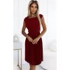Rochie midi burgundy plisata Karima 