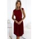 Rochie midi burgundy plisata Karima Rochie midi burgundy plisata Karima 2 - jojofashion.ro