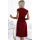 Rochie midi burgundy plisata Karima Rochie midi burgundy plisata Karima 4 - jojofashion.ro