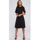 Rochie neagra midi Hullya 2 - jojofashion.ro