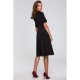 Rochie neagra midi Hullya 3 - jojofashion.ro