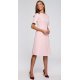 Rochie roz midi evazata Hullya Rochie roz midi evazata Hullya 2 - jojofashion.ro