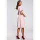 Rochie roz midi evazata Hullya Rochie roz midi evazata Hullya 3 - jojofashion.ro