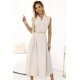 Rochie midi tip camasa bej evazata Anemona Rochie midi tip camasa bej evazata Anemona 2 - jojofashion.ro