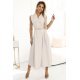 Rochie midi tip camasa bej evazata Anemona Rochie midi tip camasa bej evazata Anemona 4 - jojofashion.ro