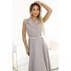 Rochie midi tip camasa gri evazata Anemona Rochie midi tip camasa gri evazata Anemona 4 - jojofashion.ro