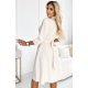 Rochie tip camasa midi bej cu maneca lunga Melina Rochie tip camasa midi bej cu maneca lunga Melina 3 - jojofashion.ro