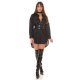 Rochie scurta neagra boyfriend tip camasa din bumbac Karleen 6 - jojofashion.ro