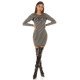 Rochie tricotata scurta, din vascoza, bej, mulata, MONAMOUR Rochie tricotata scurta, din vascoza, bej, mulata, MONAMOUR 4 - jojofashion.ro