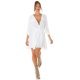 Rochie tip camasa, scurta, alba, Daruka 6 - jojofashion.ro