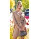 Rochie tip camasa, scurta, cappuccino, Daruka Rochie tip camasa, scurta, cappuccino, Daruka 2 - jojofashion.ro