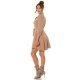 Rochie tip camasa, scurta, cappuccino, Daruka Rochie tip camasa, scurta, cappuccino, Daruka 5 - jojofashion.ro