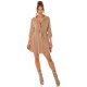 Rochie tip camasa, scurta, cappuccino, Daruka Rochie tip camasa, scurta, cappuccino, Daruka 7 - jojofashion.ro