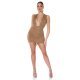 Rochie scurta mulata cappuccino glitter cu spatele gol Katy 5 - jojofashion.ro