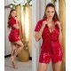 Rochie scurta rosie din latex Chiara Rochie scurta rosie din latex Chiara 4 - jojofashion.ro