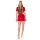 Rochie scurta rosie din latex Chiara Rochie scurta rosie din latex Chiara 7 - jojofashion.ro