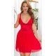 Rochie scurta rosie plisata cu bust tip corset Valerianny Rochie scurta rosie plisata cu bust tip corset Valerianny 2 - jojofashion.ro