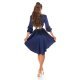Rochie scurta, tip camasa, bleumarin navy, asimetrica, Sabrina Rochie scurta, tip camasa, bleumarin navy, asimetrica, Sabrina 5 - jojofashion.ro